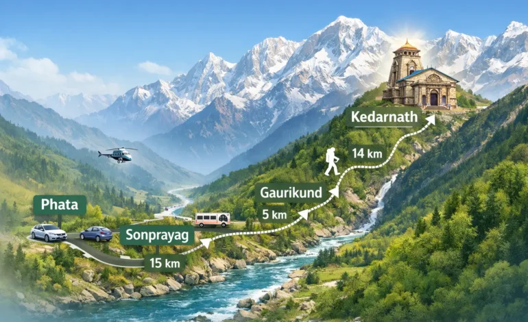 Phata to Kedarnath Distance & Route by Car, Bus, Helicopter with Budget Plan
