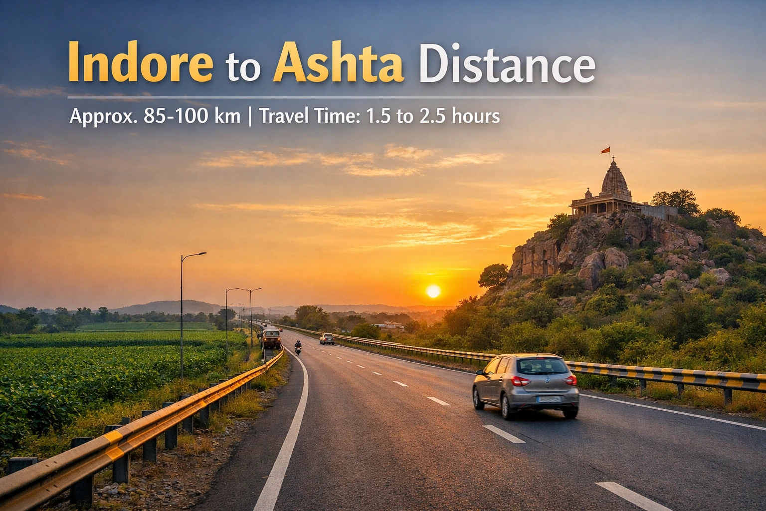 Indore to Ashta Distance (85–100 KM) – Best Route & Travel Tips