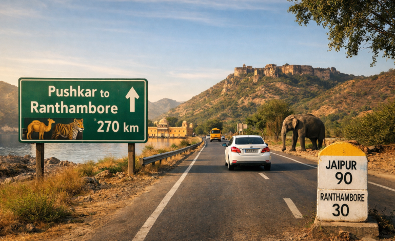 Pushkar to Ranthambore Distance