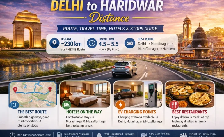 Delhi to Haridwar Distance