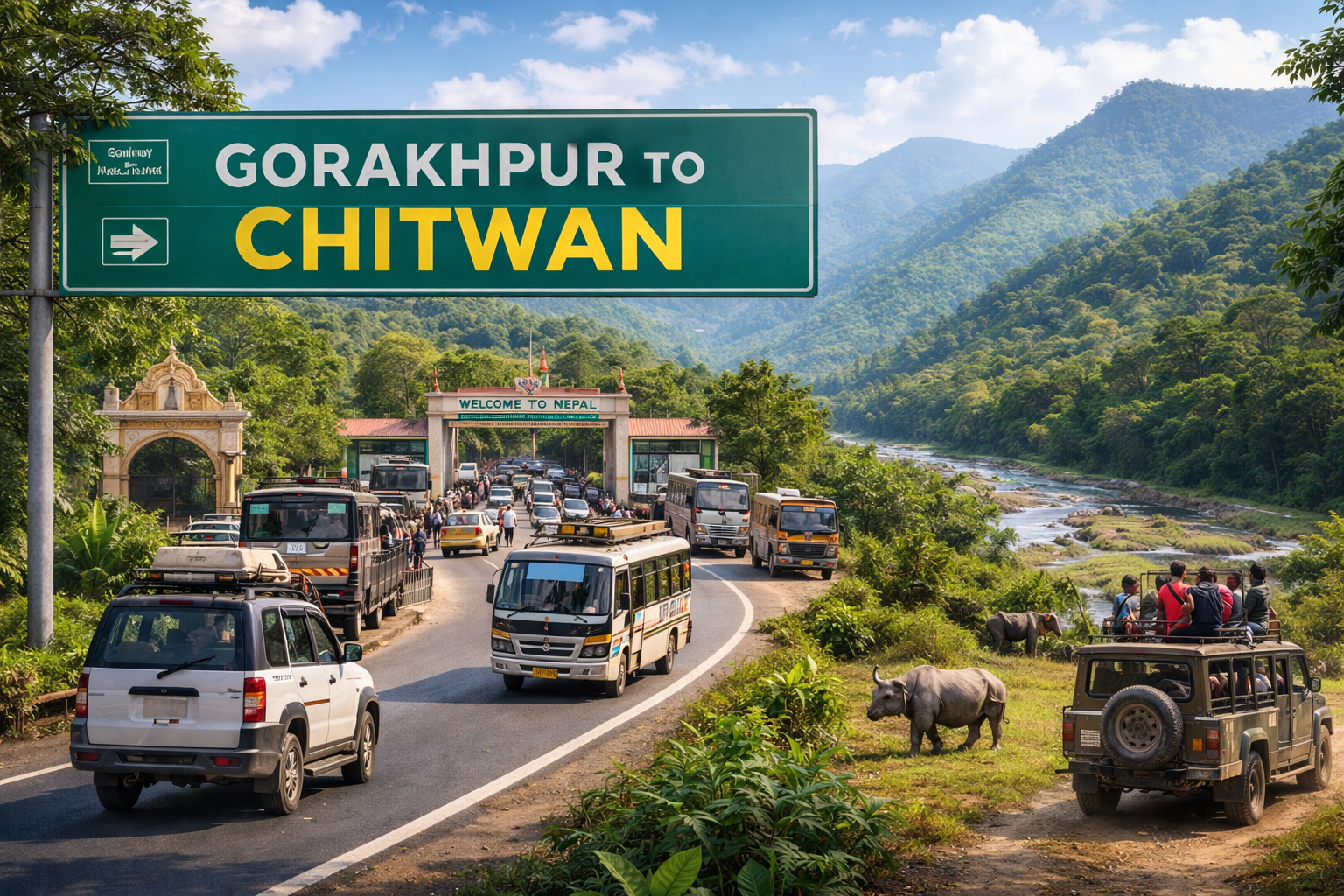Gorakhpur to Chitwan Distance | Route, Transport & Border Details