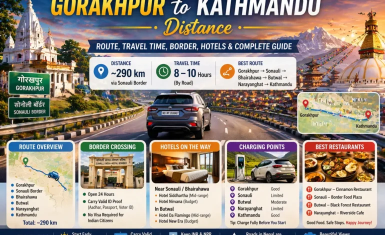Gorakhpur to Kathmandu Distance