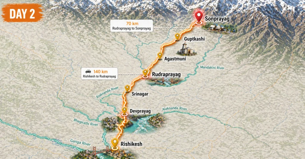 Haridwar to Gaurikund (255 km)